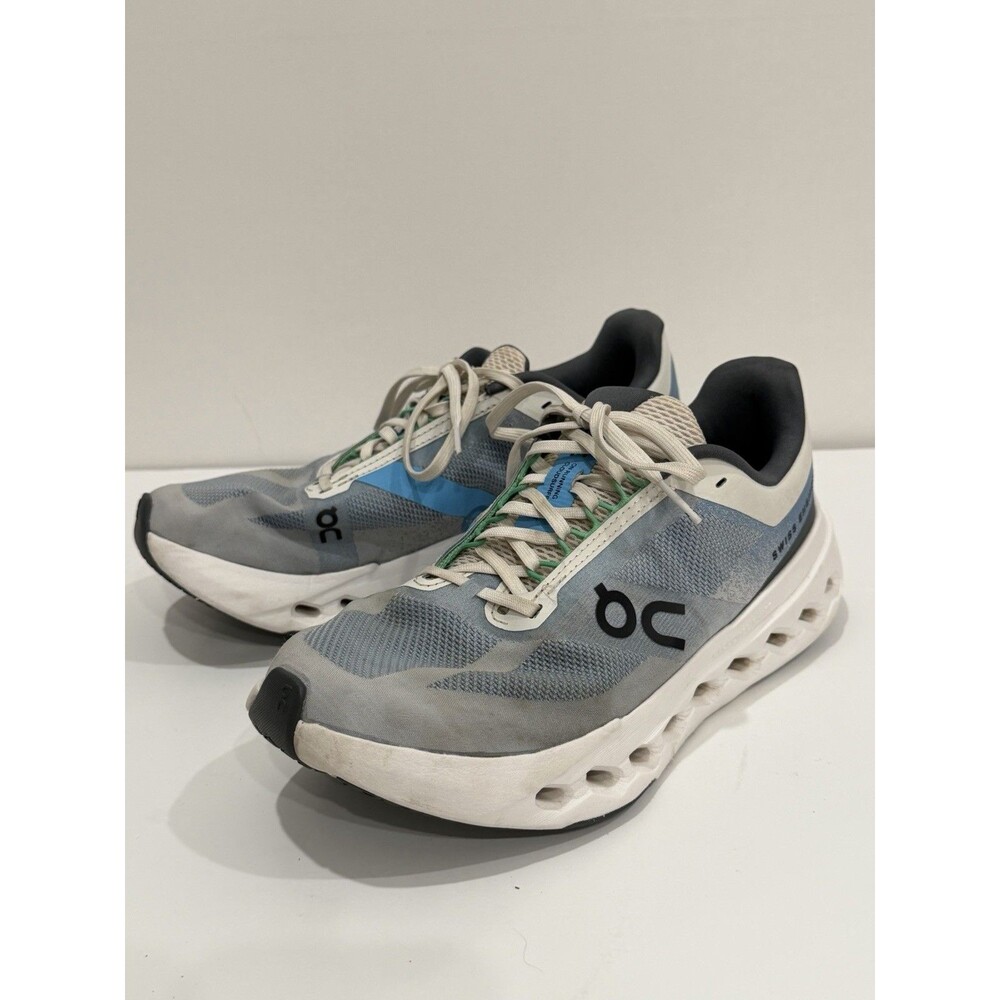 On Cloudsurfer Next Womens Running Shoes Size US 8.5 White Gray Blue 3WE30051025